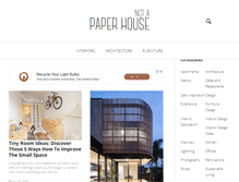 Tablet Screenshot of notapaperhouse.com